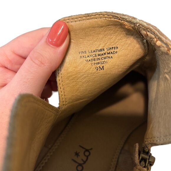 Splendid Hamptyn Suede Leather Ankle Boots Tan Beige Size 9 - Picture 8 of 14